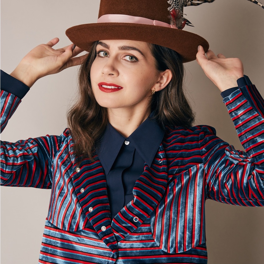 Eckhaus Latta Eclectic Striped Blazer